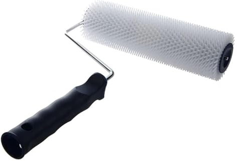 Farbroller-Pinsel, Hauswand-Farbroller, 13 mm Zahnhöhe, Kunststoffgriff, Stachelwalzen-Werkzeug-Set, Farbroller-Pinsel-Werkzeug-Set, Haushaltspinsel