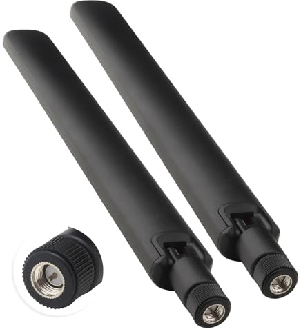 Kaunosta 5G 4G LTE T-Mobile External Antenna 10dBi SMA Male 600-6000MHz Wide Band Omni-Directional Antenna for T-Mobile/AT&T/Verizon 5G Home Internet Router Gateway Hotspot Spypoint Trail Camera 2PCS