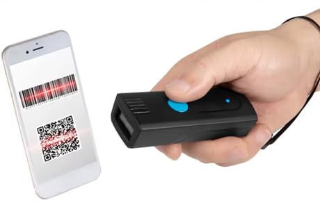 Mini Bluetooth-streckkodsläsare 3-i-1 bärbar trådlös höghastighetsläsare 1D 2D QR 2,4 G fickskanning arbete med Windows Android iOS-surfplattor datorer