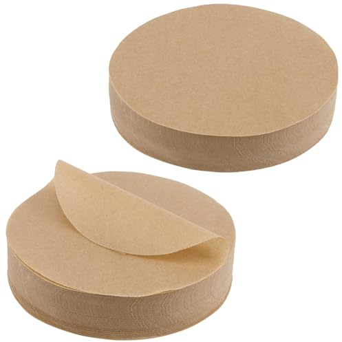MUNGHOK 1000 Stück 11cm Burger Papier Rund, Runde Backpapier für Burgerpresse, Braun Backpapier Trennpapier Burger Antihaftpapier zum Grillen Hamburger, Cheeseburger, Burger Patty Papier