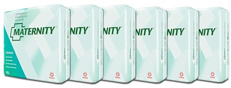 Indas Compresas Tocológicas Maternity de Celulosa Pack de 6 - Confort y Seguridad Postparto, 150 Unidades Total