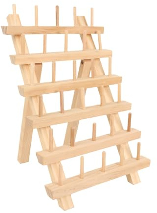 Garnrollenhalter | spulen-nähgarnhalter | garnrollen organizer aus holz – kompakt, 30 oder 80 achsen, 20,2x17,5x27cm / 40x30x37cm, ideal für nähen, quilten, basteln, übersichtliche aufbewahrung am arb