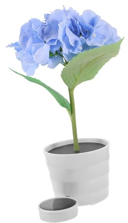 Milisten Lámpara Solar LED Decorativa para Maceta Floral Simulada con Recargable de Iluminación Exterior para y Decoración de para Fiestas Especiales