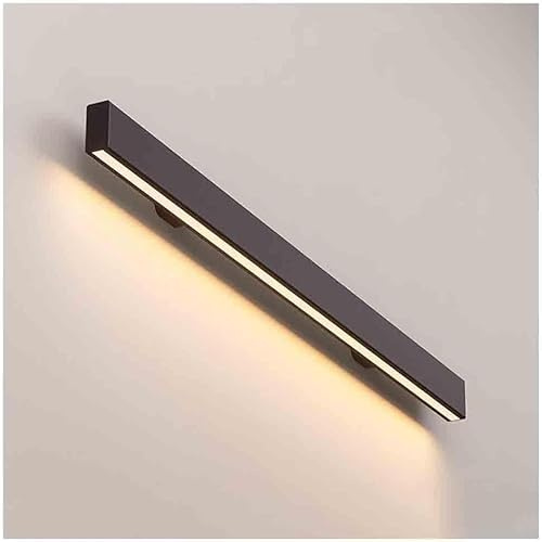 Pasamanos LED de aluminio con luz para escaleras interiores, loft y porche, barandilla de escalera negra de 100 cm para mayor seguridad y estilo