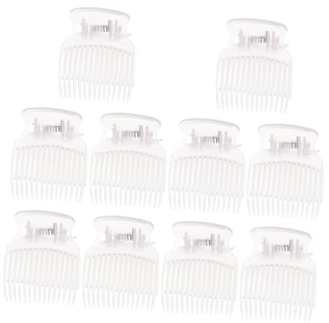 Gatuida 10pcs Heated Roller Jaw Clamps Curler Clips for Hair Curlers Hot Roller Clamp Replacement for Travel Heated