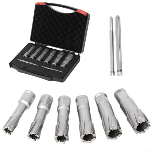 Frese da taglio da 35 mm adatte per ferro e acciaio inossidabile magnetico in carburo profondità 1626 mm diametro TCT taglierina anulare trapano cavo 6 set