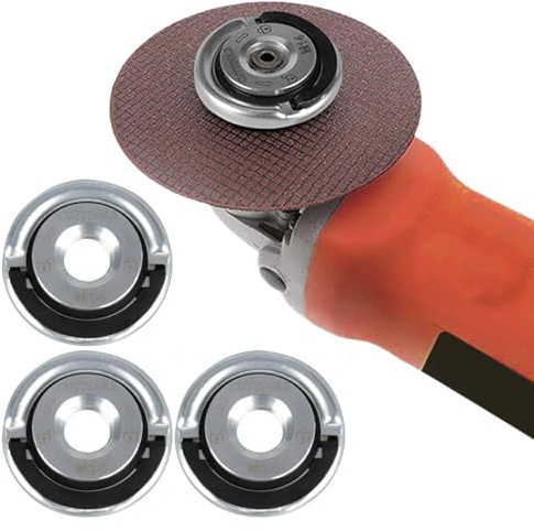 4 Pièces Écrou Serrage Rapide M14 pour Meuleuse, Changement Rapide et sans Outil, Écrou Autosserant pour Disques de Meuleuse
