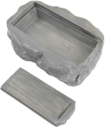 ZoraYorce Panier de rangement pour clés cachées d'extérieur Grande taille Porte-clé caché réaliste Look et sensation comme de la vraie pierre pour le jardin extérieur ou le jardin géocaching