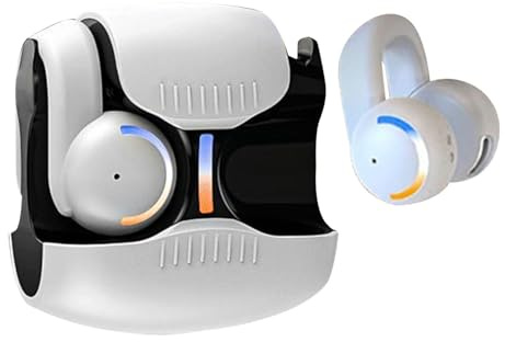 Generisch - Auricolari con clip, comodi auricolari wireless con cancellazione del rumore, vestibilità sicura, leggere, design aperto, per sport, sonno, viaggi, allenamento, doccia, escursionismo