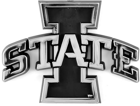 FANMATS 60346 Iowa State Cyclones Molded Chrome Plastic Emblem