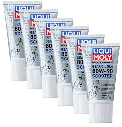 6x LIQUI MOLY 1680 Motorbike Gear Oil Scooter Roller Getriebeöl 80W-90 150ml