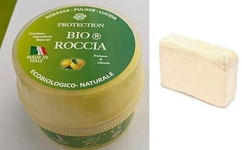 BioRoccia HITOPSELLER® 10X 10 PEZZI BIO Roccia Protection Pasta Detergente Sapone Ecologico Universale per Pulizie Casa Auto Spugnetta in Omaggio