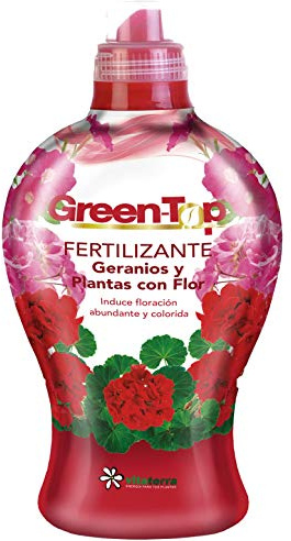 Vitaterra GreenTop Geranios y Plantas Flor 1l
