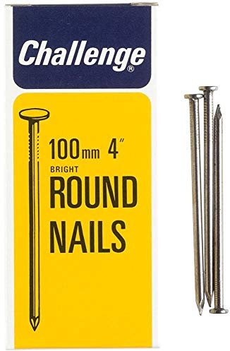 Chiodi tondi Bright, 100mm - 500G, Lunghezza Esterna 100mm, Materiale Acciaio, Tipo Chiodo Testa Rotonda, Gamma Prodotto Challenge - Chiodi Rotondi, Elementi di Fissaggio & Hardware