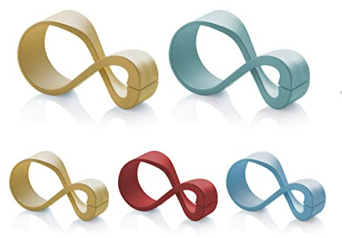 Guzzini - Eco-Kitchen, Infinite, Set di 5 Clip in Plastica Riciclata - Multicolore - 19610052