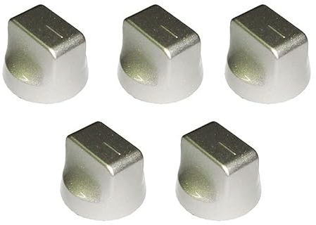 Electrolux Rex Aeg Zanussi - Manopola per cucina piano cottura a gas linea Quadro 60/70/90 cm. comandi frontali - 3550377158-3550377620 - 50295825009 - M4462 - Prodotto originale (5 pezzi)