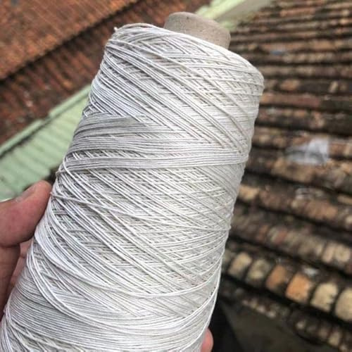 TEPOK Seda de 250g para Tejer a Mano, Hilo de Algodón para Ganchillo y Encaje, Suéter Chal de Verano