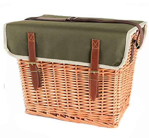 YEDECOR Wicker Picknickkorb Set für 2 Personen mit wasserdichter Picknickdecke, tragbarem Weintisch und großem isoliertem Kühlfach, Willow Picknick Hamper Korb für Camping, Hochzeit