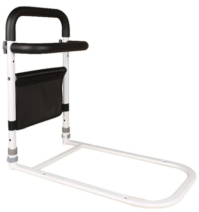 LTLWSH Barandillas de Cama para Ancianos y obstruidos, Asidero para la Cama con Altura Regulable, Barrera Cama Adultos con Bolsillo