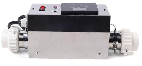 Froulaland Chauffe-Piscine Thermostat électrique Chauffage de Piscine Thermostat échangeur de Chaleur Spa Bath 3KW Piscine électrique Thermostat étanche Spa régulateur de température Thermostat Kit.