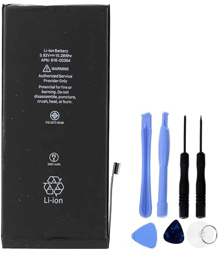 ELLENNE - Batterie compatible avec iPhone 8 Plus 2691mAh avec kit d'outils inclus