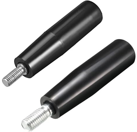 Poignée rotative M10 M12, bouton métallique en plastique, tige filetée mâle, vis de volant adaptée à la fraiseuse, meulage de tour 100mm 1 pièce (Size : M12)