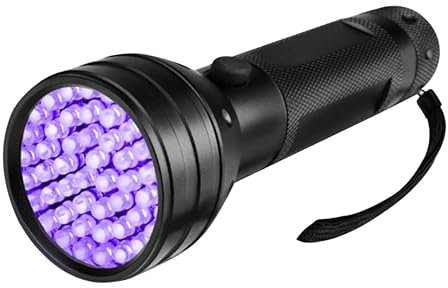 KITANDOVE Torcia A Luce Nera Uv 51-led Luce Uv Facile Trasporto Utilizzo Industriale Polimerizzazione Conteggio Valuta Rilevamento Metalli Caccia Scorpioni Minerali