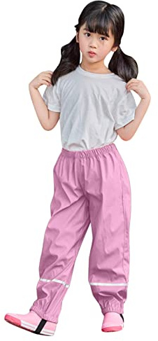 Générique Pantalon de Pluie Enfant Surpantalon de Pluie Coupe-Vent et Pantalon Anti-Boue pour Garçons et Filles Tout-Petits Vêtements Pluie Respirant Léger Pantalon Ski Enfant Unisexe