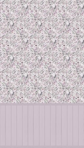 A.S. Création Papier peint pour chambre d'enfant Lilly & Luis - Papier peint photo résistant à l'aspect fleuri - 1,59 m x 2,80 m - Multicolore, vert, rose - Fabriqué en Allemagne - 770741