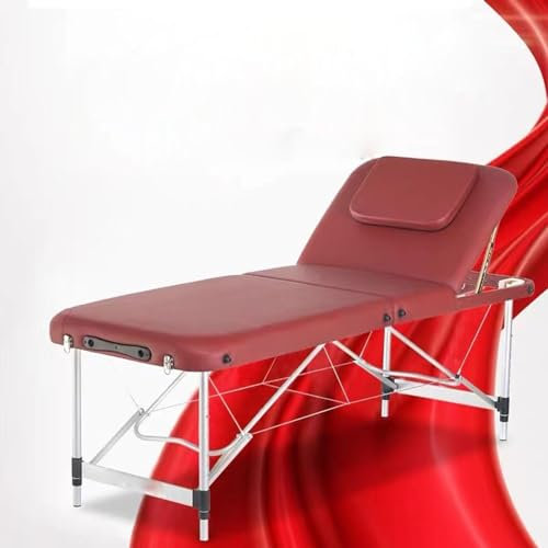 Professionelle Massagetische, tragbare Wimpernliege für Wimpernverlängerung, Aluminium-Tattootisch, höhenverstellbar, Spa-Liege, leicht, mit Tragetasche