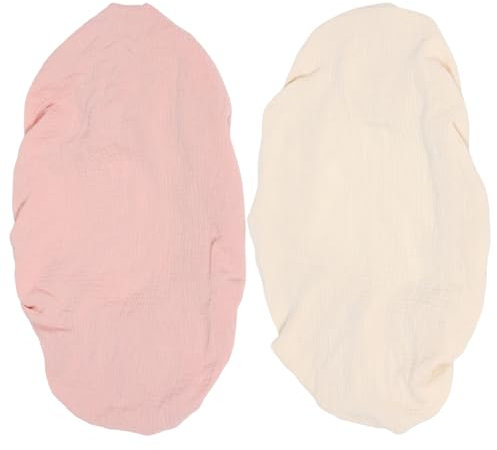 UTHCLO 2-stück Stubenwagen Blatt Set Musselin Krippe Blätter Pad Abdeckung Für Baby Einfach Waschbar