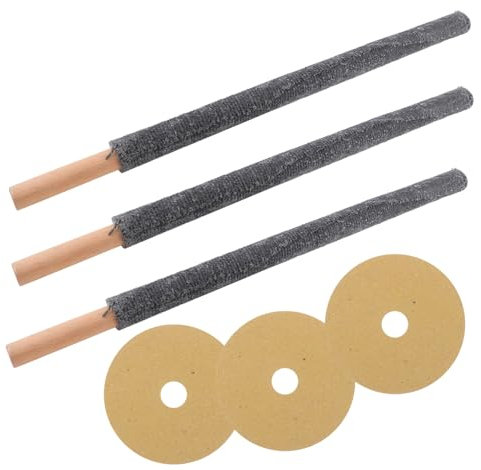 Yardwe 3piezas Antorchas De Madera Para Exteriores Con De Hule Iluminación Rápida