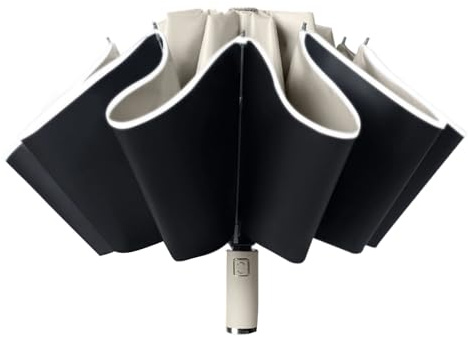 ZUJIABAO Mecanismo automático de refugio plegable inverso, resistencia al viento, capa protectora solar, necesidad diaria, paraguas protector solar al aire libre, D