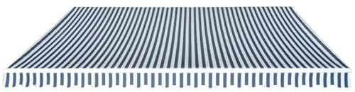 Braccio articolato a mano, 500 cm, blu e bianco, alluminio verniciato a polvere e poliestere con rivestimento in poliuretano, perfetto per terrazza e giardino, resistente alle intemperie e durevole