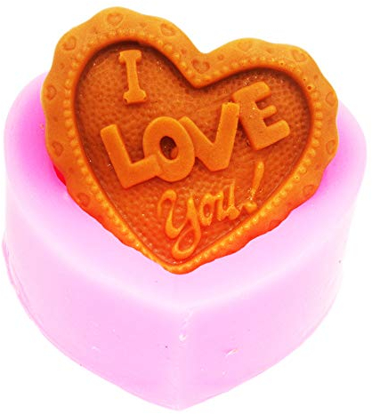 LC I Love You Silicone Moulds Handmade Soap Molds Silicone Soap Mould Soap DIY Mold for Baking, Cake, Chocolate