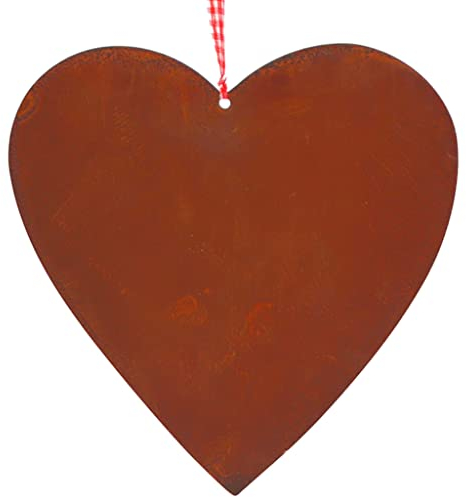 Rostikal Dekoherz Sonja mit Band zum aufhängen, Fensterdekoration aus Edelrost größe 2