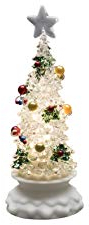 Konstsmide Lights LED kleine drehende Christbaumkugel-Dekoration/Innenbereich (IP20) / 5 Stunden optionaler Timer/batteriebetrieben 3xAA 1,5V (exkl.) / 3 warmweiße Dioden/Acryl