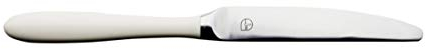 Grunwerg Yin & Yang Dessert Knives 2DK650W, 18/10 Stainless Steel, Set of 2, White