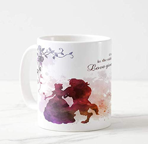 PIL Idea Regalo Tazza Personalizzata Tazza Meme Tributo Citazione LA Bella E LA Bestia The Beauty And The Beast Quote 1 - Idea Regalo