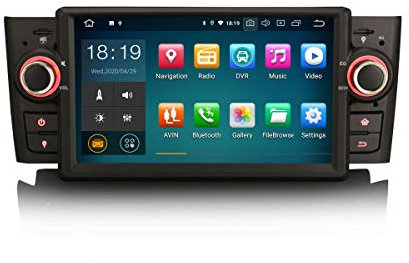 ERISIN 7 pollici Android 12 Autoradio Lettore multimediale per FIAT Punto Linea Supporto GPS Carplay Android Auto Bluetooth A2DP Wifi 4G DAB + RDS Mirror Link TPMS SWC 4GB RAM + 64GB ROM