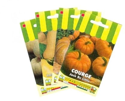 Sachet de graines de Lot de Courges (4 sachets de graines à semer) - 14 g - LES GRAINES BOCQUET