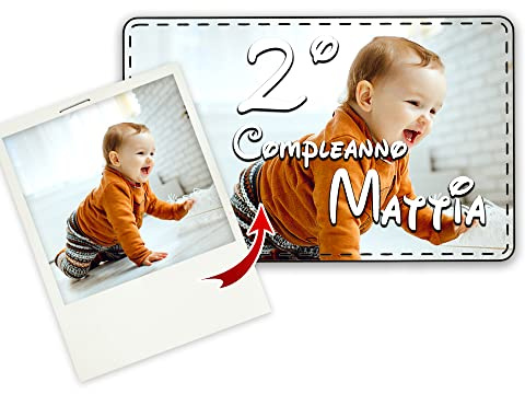 Magneti/calamite gadget compleanno PERSONALIZZATO Scegli il formato, carica l'immagine,foto o logo ed il gioco è fatto!. Feste di compleanno, bambini, bomboniera originale (RETTANGOLARE, 20)
