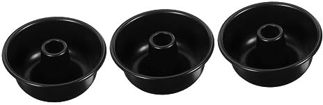 HEMOTON 3pièces Moule à Gâteau Antiadhésif Alliage Aluminium Pour Donuts Gâteaux Chiffon Et Pâtisseries Outil De Bricolage Pratique Pour Cuisine Boulangeries