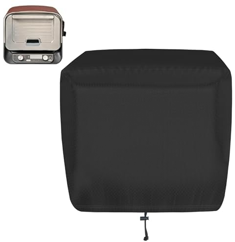Cubierta para Horno Ninja OO101 Woodfire para Exteriores, Resistente al Agua, antidecoloración, Accesorios de Horno de Pizza Resistentes a la Intemperie, 20.4 x 20.4 x 14.5 pies, Color Negro