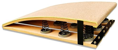 FYZLOIPU Pro Curved Spring Board, Mini-Trampolin für Turner und Erwachsene, 9-Federn-Gymnastik-Sprungbrett mit extra hoher Elastizität, für Hindernisparcours, Gymnastikzentrum, Heim-Fitnessstudio