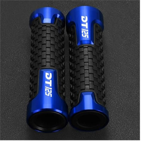 WESTCH Motorrad Griff Motorrad FÜR Hand Bar End Lenker Lenkung Gegengewicht Fäuste Griffe Slider DT125 DT 125 1987-2006 2005 2004 2003 02 Motorrad-Lenkergriffe(Blue)