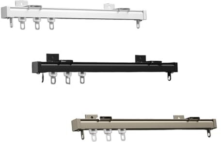 Gardinenschienensystem - Vorhangschienensystem Deckenmontage Wand- oder Deckenmontage mit Leisen Rollen für Wohnmobil Vorhang Raumteiler 50 cm 70 cm 100 cm