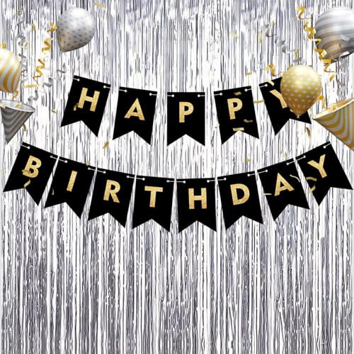 4 PCS Glittering Silver Tinsel Decorations, 3.2ft x 6.5ft Elegant Silver Tinsel Strands & Streamers, Angel Hair Tinsel, Festive Tinsel Door Curtain Set for Spectacular Display