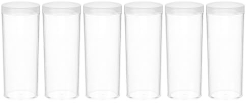 TEMPNAP Münzröhrchen Kunststoff Transparent 6 Stück Mit Deckel Münzaufbewahrung Für Münzsammler Vierteldollar Münzrolle Aufbewahrungsröhrchen Münzzählröhrchen Münzspender Für Sammlungen