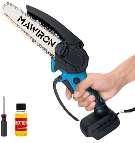 Schnurlose Kettensäge kompatibel mit Makita, 21V Handsäge für Bäume trimmen Holz schneiden, Perfekte Gartenarbeit Werkzeuge für Männer Papa Ehemann (Werkzeugkörper | Keine Batterie)